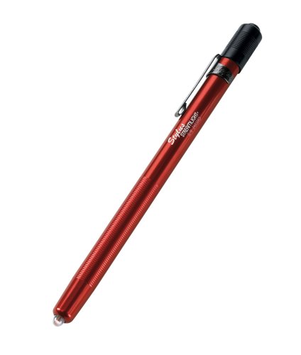 Streamlight 65035 Stylus 3-AAAA LED Pen Light, Red with White Beam, 6-1/4-Inch