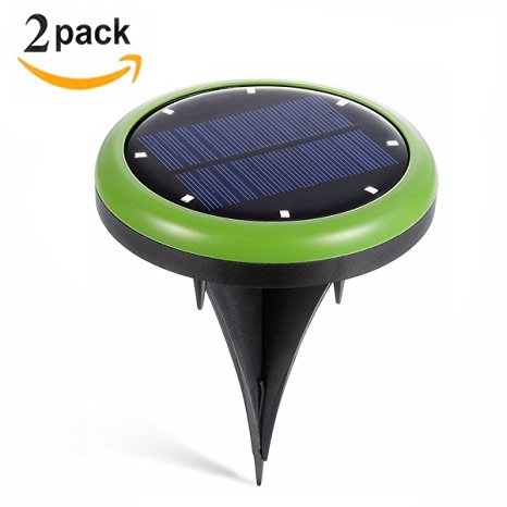 lightvoice Solar Powered Ground Light,Outdoor Waterproof LED Landscape Path Light for Yard , swimming pool ,Driveway , Lawn,Walkway