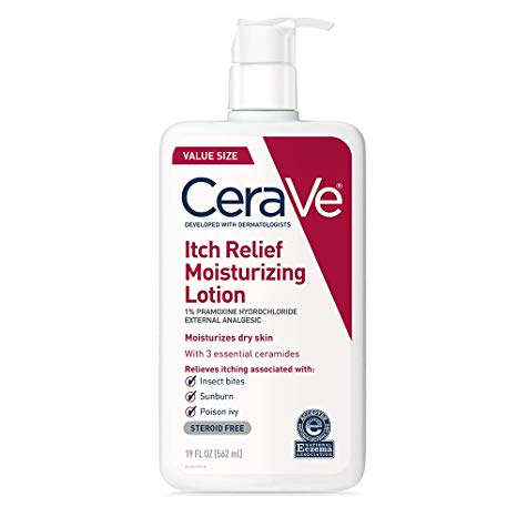 CeraVe Moisturizing Lotion for Itch Relief | 19 Ounce | Dry Skin Itch Relief Lotion with Pramoxine Hydrochloride | Fragrance Free