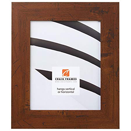 Craig Frames FM74DKW 5 by 7-Inch Picture/Poster Frame, Smooth Grain Finish, 2-Inch Wide, Dark Brown