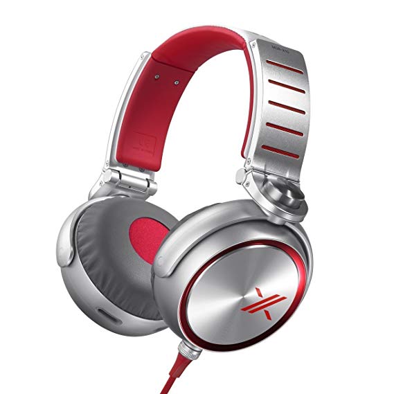 Sony MDRX10/RED X Over-The-Ear Headphones Red/Silver (Renewed)