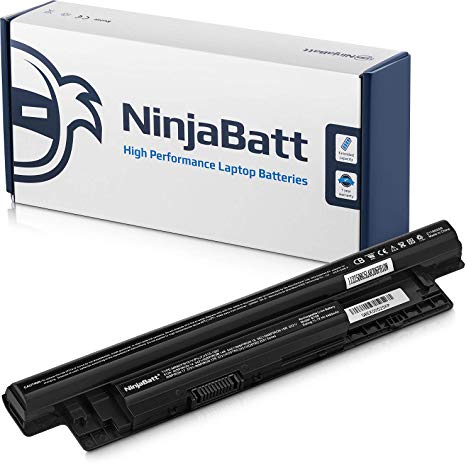 NinjaBatt Laptop Battery for Dell MR90Y XCMRD Inspiron 3521 15-3521 15R-5537 15-3531 15R-5521 15-3537 15-3542 17-3721 17R-5721 3531 5421 Latitude 3440 3540 312-1387 4DMNG V8VNT FW1MN - 6 Cells/4400mAh