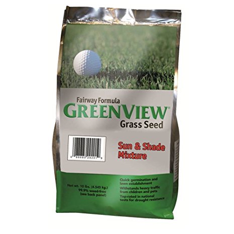GreenView Fairway Formula Grass Seed Sun & Shade Mixture, 10 lb Bag