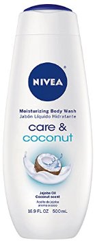 Nivea Care and Coconut Moisturizing Body Wash  16.9 oz (Pack of 3)