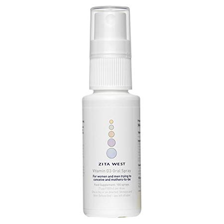 Zita West Vitamin D3 Spray 1000iu 15ml – For Female and Male Fertility - Free from Artificial Colours, Preservatives, Milk, Lactose, Gluten, Yeast and is Non-GM. Suitable for Vegetarians