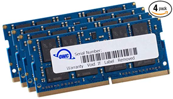 OWC 128GB (4 x 32GB) 2666MHz DDR4 PC4-21300 SO-DIMM 260 Pin Memory Upgrade, (OWC2666DR4S128S), for 2019 27 inch iMac (iMac19,1) and PC laptops