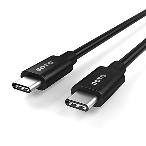 USB 3.1 Type C Cable, Type C to Type C, JOTO USB-C 3.1 Type-C Male to Type C Male Charging Cable Data Cable for Apple New MacBook, Chromebook Pixel, and more (Type C Male to Male, Black, 3.3ft/1m)