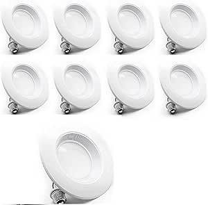 8-Pack Bioluz LED 6" BRIGHTEST RETROFIT (120 Watt Replacement) WARM WHITE UL Listed Dimmable Retrofit LED Recessed Lighting Fixture 2700K Warm White LED 1200 Lumen Recessed Downlight w/Baffled Trim