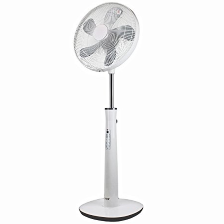 NSA 16'' Pedestal Eco Fan Oscillating,Tilt,Quiet,Remote Control SF-4057RC