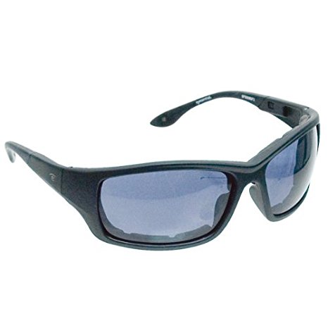 Eyesential Dry Eye Sunglasses Medium Modified Rectangle Black Smoke