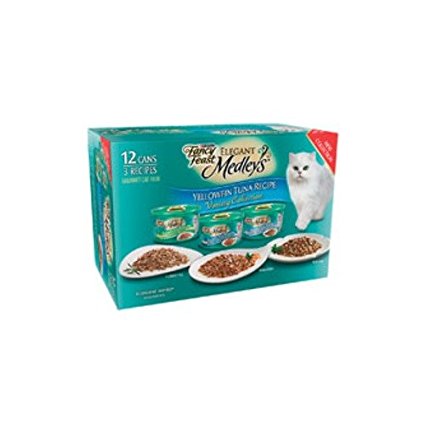 Fancy Feast Purina Medleys Variety Collection Cat Food - Tuna Recipe - 3 oz, 12 Case