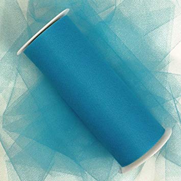 Wedding Tulle Roll TURQUOISE Great Price 6in x 300ft (100 yards long)