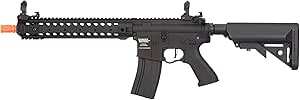 Lancer Tactical LT-24 ProLine Series 12" M4 AEG Rifle High FPS Black 395 FPS