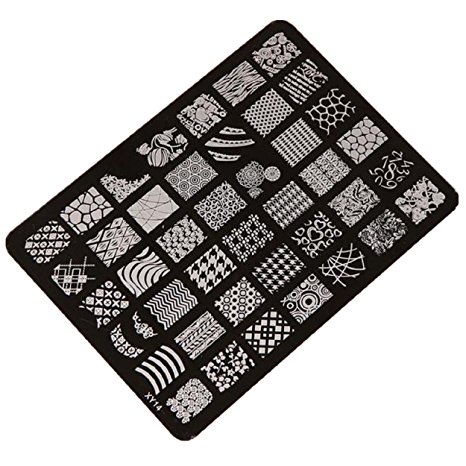 Kingfansion Nail Stamping Printing Plate Image Stamps Plate Nail Art Decor Manicure