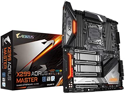 GIGABYTE X299 AORUS Master (Intel LGA 2066/E-ATX/3xM2/Dual Intel LAN/ESS Sabre 9218 DAC/USB 3.1 Gen 2 Type-C Motherboards)