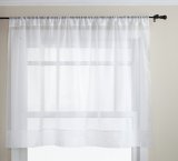 Stylemaster Elegance 60 by 36-Inch Sheer Voile Panel White