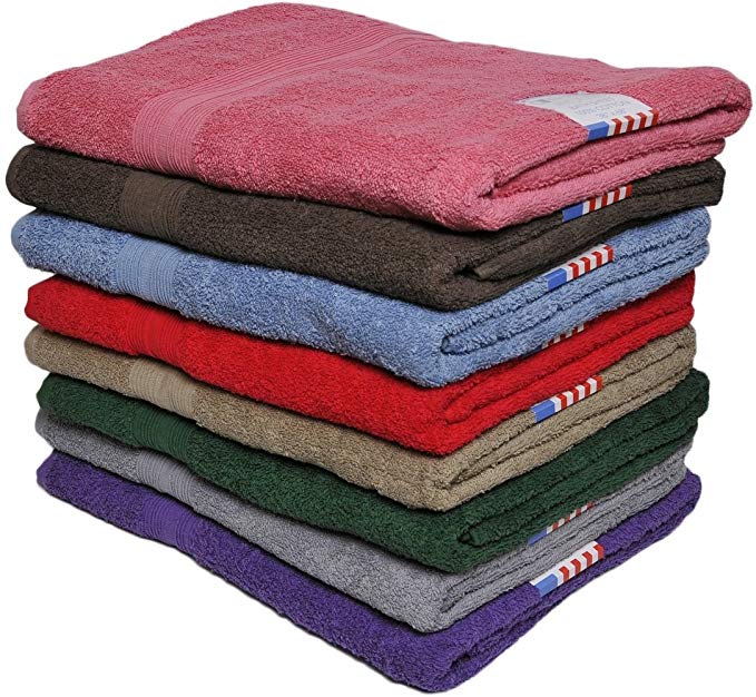 Ruthy's Textile Luxury Bath Sheet Towel 36" X 68" 100% Cotton Extra Large Beach, Pool, Bath Towels, Soft and Highly Absorbent Towels (4 Piece)