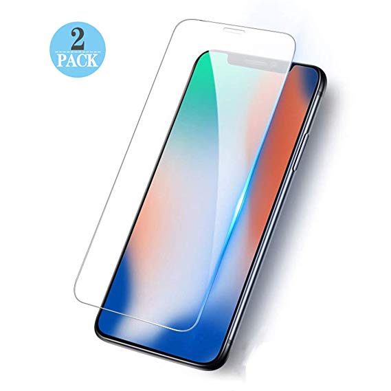 Screen Protector Compatible iPhone XR,2-Pack,Case Friendly,Support 3D Touch,Tempered Glass Film,9H Tempered Glass