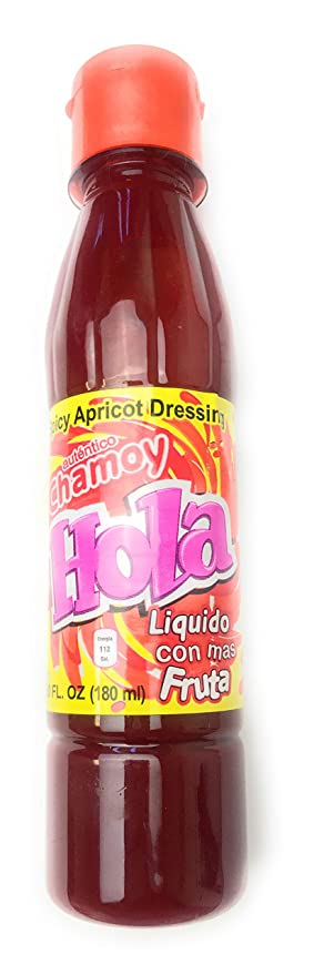 Salsa Chamoy Liquida - HOLA - Spicy Apricot Sauce Dressing - 6.0 oz