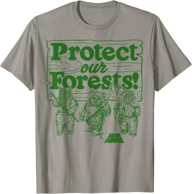 Star Wars Ewoks Protect Our Forests Camp Graphic T-Shirt