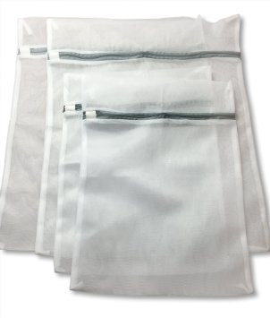 The Original Lingerie Bags for Laundry   FREE BONUS - Best Lingerie Wash Bag for Delicates Hosiery Bra Bridal Travel Intimates and Sock. Lingerie Bag Set Has 4 Mesh Washing Bags LIFETIME GUARANTEE