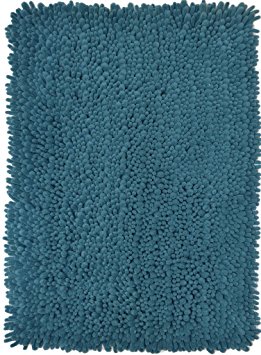 Momentum Home Microfiber Mat with Non-slip Backing (21 by 34 inch) (Light Blue)