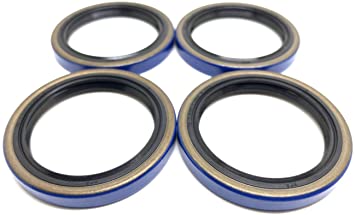 (Pack of 4) WPS Trailer Hub Wheel Grease Seal 15192TB (10-60) for 2000# Axles Double Lip 1.500'' x 1.987''