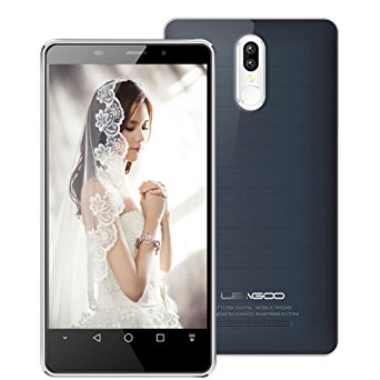 LEAGOO M8 Pro 5.7 Inch HD IPS Smartphone 4G Dual SIM Free Mobile Phones Freeme ( Android 6.0 ) MT6737 1.3GHz Quad Core 2GB RAM 16GB ROM 13MP   5MP Dual Rear Camera Fingerprint 3500mAh Battery (Titanium Grey)