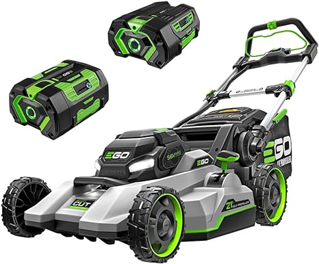 Bundle of EGO Power  LM2135SP 21-Inch Select Cut Lawn Mower with Touch Drive Technology, 7.5Ah Battery   Rapid Charger Included   EGO Power  BA2800T 56-Volt 5.0 Ah Battery with Upgraded Fuel Gauge