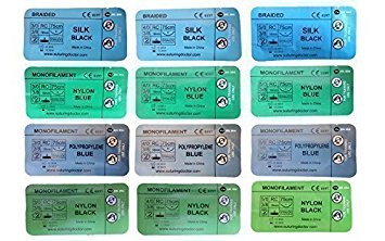 Suturing Doctor 10pcs   2 FREE Sutures - Mixed Variety Training Sutures Pack