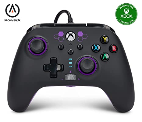 PowerA Enhanced Wired Controller for Xbox Series X|S - Purple Hex, Gamepad, Wired Video Game Controller, Gaming Controller, Xbox Series X|S - Xbox Series X