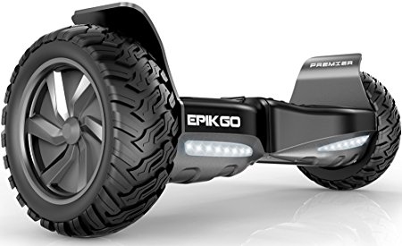 EPIKGO Premier Series Hover Self Balancing Board Scooter w/ Bluetooth Speaker 8.5" All-Weather Tire Hover Through Tough Road Condition [Premier Series, Model: EL-ES03R]