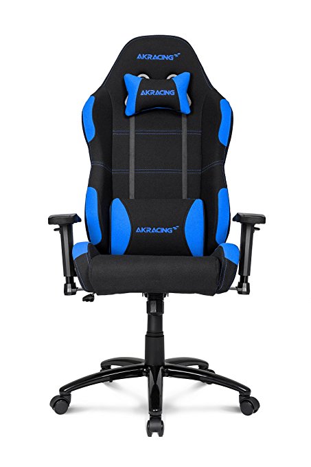 AKRacing K-7 Series Premium Gaming Chair with High Backrest, Recliner, Swivel, Tilt, Rocker and Seat Height Adjustment Mechanisms with 5/10 warranty (Blue)