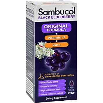 Sambucol Black Elderberry Immune Formula Liquid -- 4 fl oz