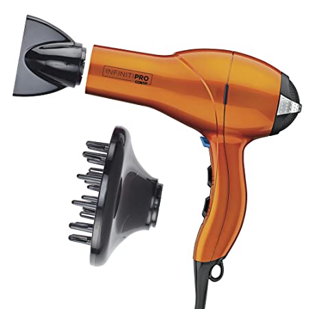 INFINITIPRO BY CONAIR 1875 Watt Salon Performance AC Motor Styling Tool/Hair Dryer, Orange