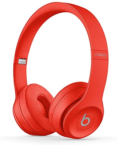 Beats Solo3 Wireless On-Ear Headphones - Apple W1 Headphone Chip, Class 1 Bluetooth, 40 Hours Of Listening Time - Red (Latest Model)