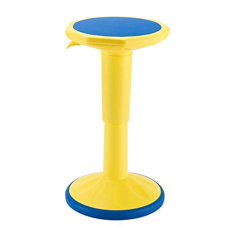 CO-Z Active Learning Stool, Sitting Balance Chair w/Adjustable Height for Office Stand Up Desk (Real Active - Yellow)