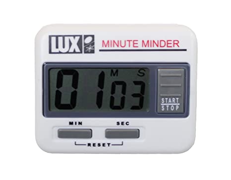 Lux CU100 Digital Count Up/Down Timer, White
