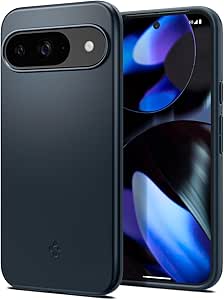 Spigen Case for Pixel 9 / Pixel 9 Pro Case [Made for Google], Thin Fit Designed for Google Pixel 9 / Pixel 9 Pro - Metal Slate