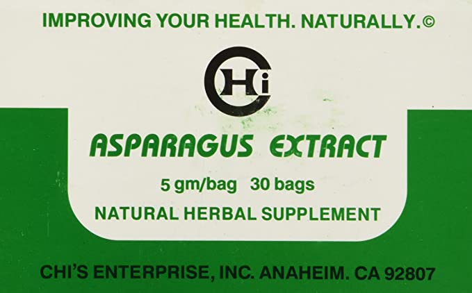 Asparagus Extract Tea by Chis Enterprise 5 gm per bag, 30 bags