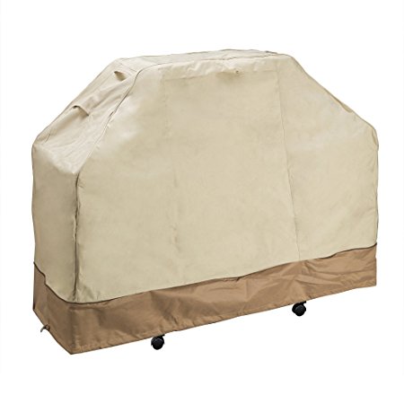 Villacera High Quality Grill Cover, Beige & Brown, Medium
