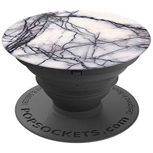 PopSockets Expanding Stand and Grip for Smartphones and Tablets - White Marble