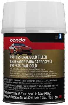 Bondo Professional Gold Filler, Quart Can (Net Weight 1 lb 14 oz), 233