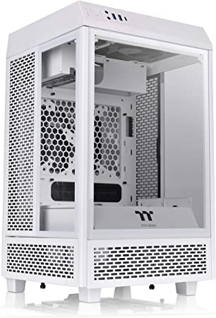 Thermaltake Tower 100 Snow Edition Tempered Glass Type-C (USB 3.1 Gen 2) Mini Tower Computer Chassis Supports Mini-ITX CA-1R3-00S6WN-00