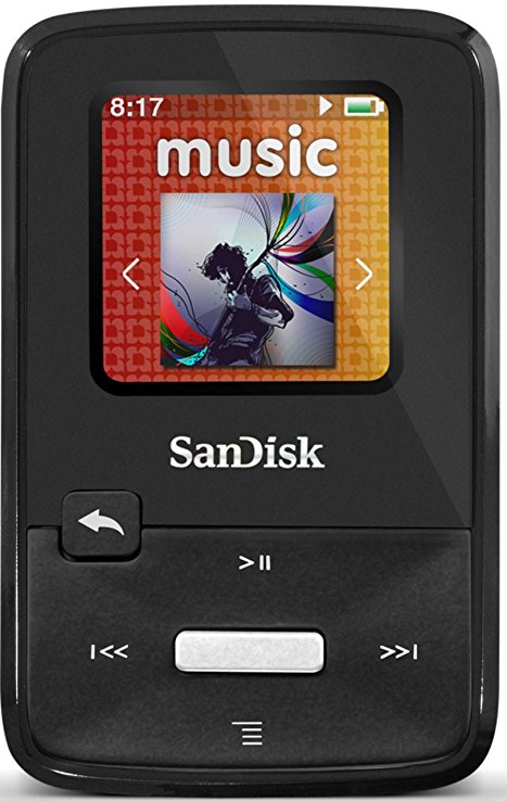 SanDisk Clip Zip 8GB MP3 Player with FM Radio - Black (discontinued by manufacturer)