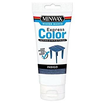 Minwax 308074444  Express Color Wiping Stain and Finish, Indigo