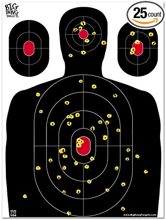 Big Dawg Targets - 18 X 24 Inch Silhouette Reactive Splatter Shooting Target
