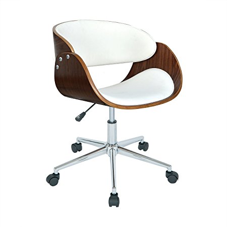Porthos Home Monroe Adjustable Office Chair, White