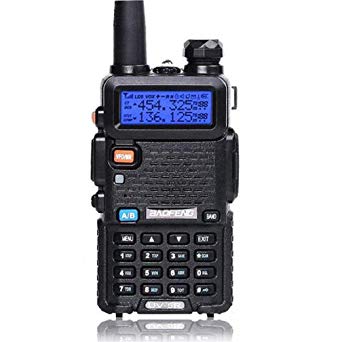 Baofeng UV-5R Two Way Radio Dual Band 136-174/400-480Mhz Walkie Talkie 1800mAh Li-ion Battery