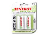 Tenergy Centura C Size Low Self-Discharge LSD NiMH Rechargeable Batteries 1 Card 2xC